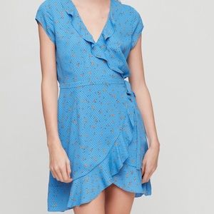 Aritzia Savoy Sunday Best Wrap Dress Sz 8